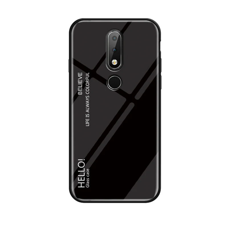 7 Plus Sklo Cntrkj для Nokia 1 чехол из закаленного стекла роскошный градиент мягкая