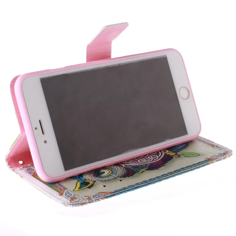 Чехол Кошелек из искусственной кожи с рисунком для Iphone 6 s чехол книжка Apple Plus 5 5S