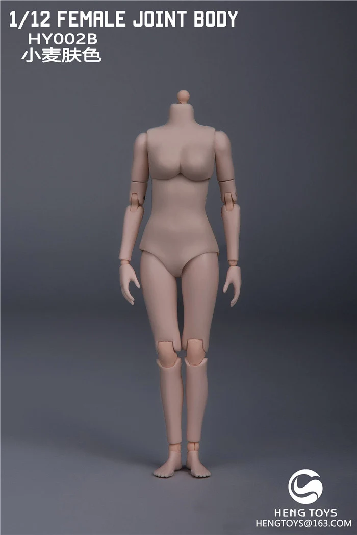 02B Suntan skin 1/12 Scale Sexy Super-Flexible Female Joint Body Figure Pale/Suntan Color for Collecible 6 inches Action Figurine Dolls - Цвет: 02B Suntan skin