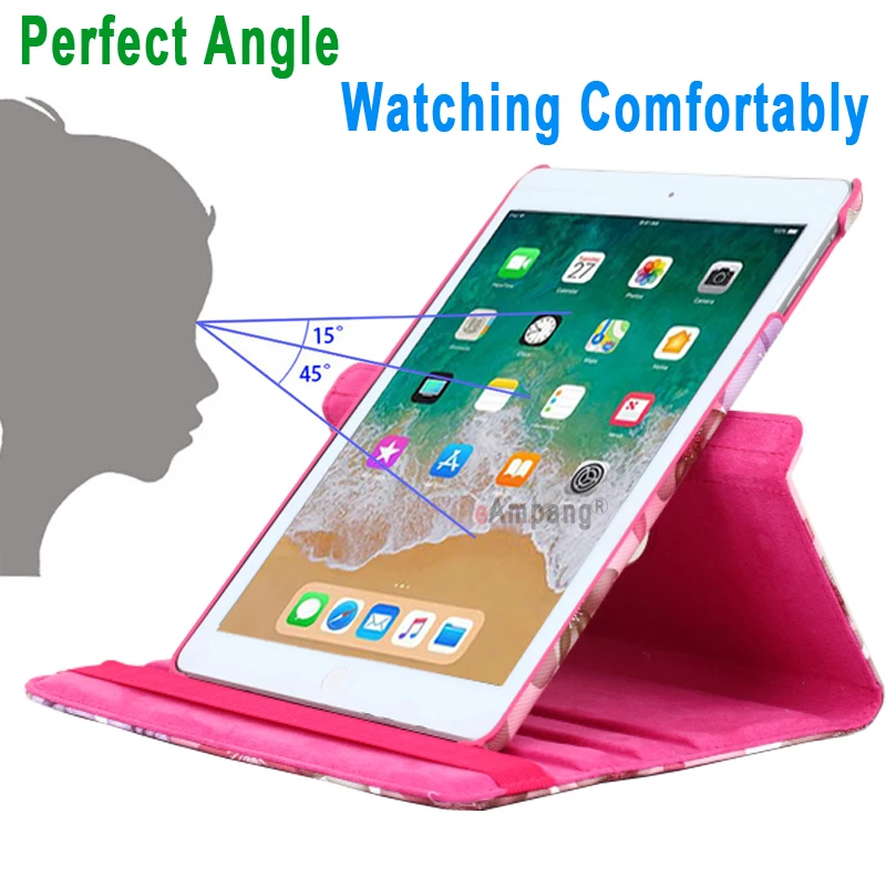 360 градусов вращающийся кожаный умный чехол для IPad 2 3 4 iPad2 iPad3 iPad4 9 7 A1460 A1458 A1459 A1430