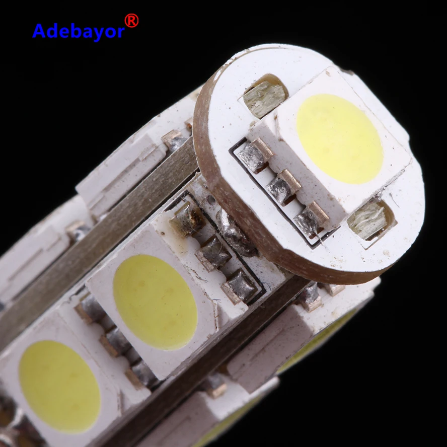 100 шт. T10 9 SMD 5050 Светодиодный светильник CANBUS без ошибок для салона автомобиля 194 W5W 5
