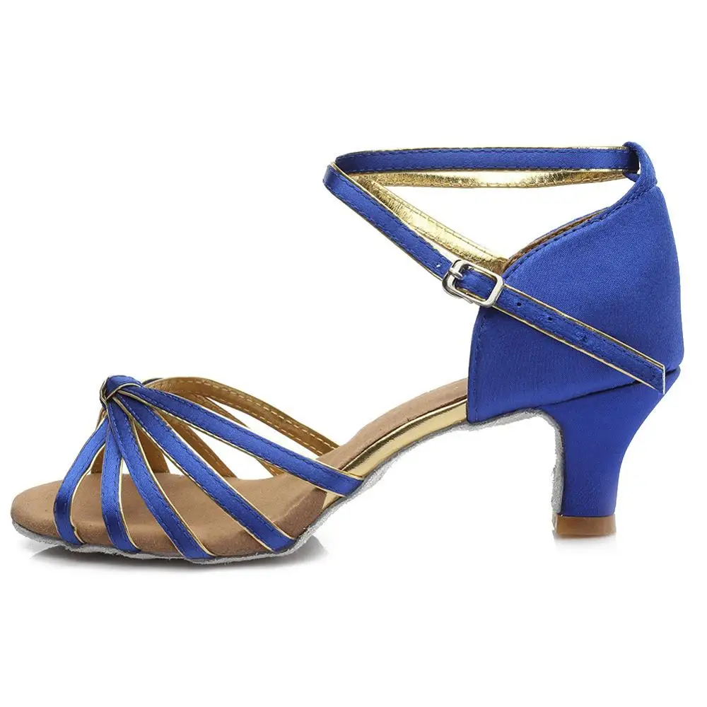 5cm heels Blue Горячая Распродажа Фирменная Новинка Для женщин Бальные туфли для латиноамериканских танцев, танго, туфли на каблуке, стимулирование сбыта, сальсы, латинских танцев; Танцы обувь Цвета каблуки - Цвет: 5cm heels Blue