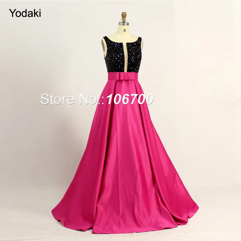 Реальное фото двухцветное бальное платье Формальное вечернее черного цвета с