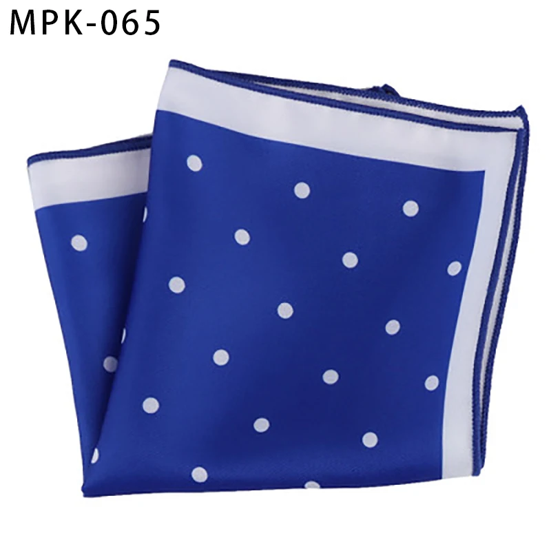 MPK-65 YISHLINE отличительный мужской модный мужской Карманный платок квадратный модный принт большой мужской Цветочный горошек мужской нагрудный платок для мужского костюма - Цвет: MPK-65