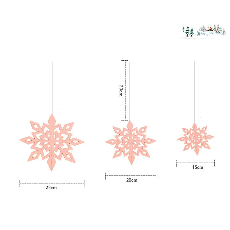 6 шт./компл. Подвеска из бумаги в виде снежинки подвеска для новогодней вечеринки