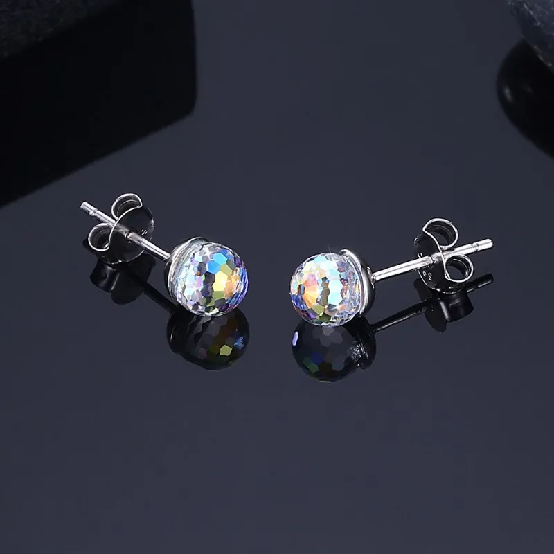 

2020 Summer Hot Sale Fashion jewelry 925 Sterling silver Crystal Earrings Female Crystal from Swarovskis Woman Party gifts