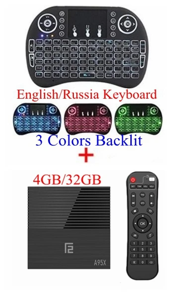 4GB 32GB I8 Backlit 10 шт. A95X F2 Android 9,0 ТВ приставка Amlogic S905 X2 4 ГБ DDR3 64 Гб 2,4G/5G двойной WiFi USB3.0 BT4.2 4 к H.265 Смарт медиаплеер - Цвет: 4GB 32GB I8 Backlit