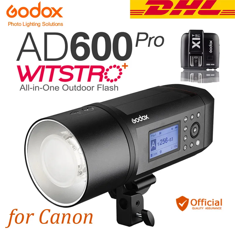 

Godox AD600Pro WITSTRO Outdoor Flash Li-on Battery TTL HSS 2.4G Wireless X System for Canon 5D Mark III IV 6D Mark II 70D 1D