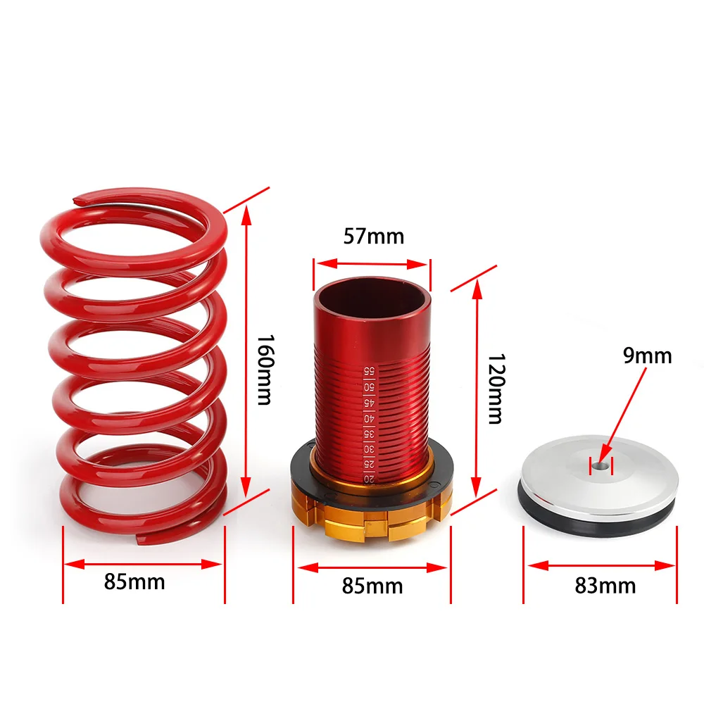 CNSPEED алюминиевые Coilover наборы для Honda Civic 88-00 красные Доступные подвески/Coilover Spring