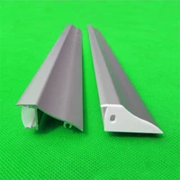 10 30pcslot 80inch 2m side lighting aluminum profile milkytransparent cover wall mounted light down channel for 12mm pcb