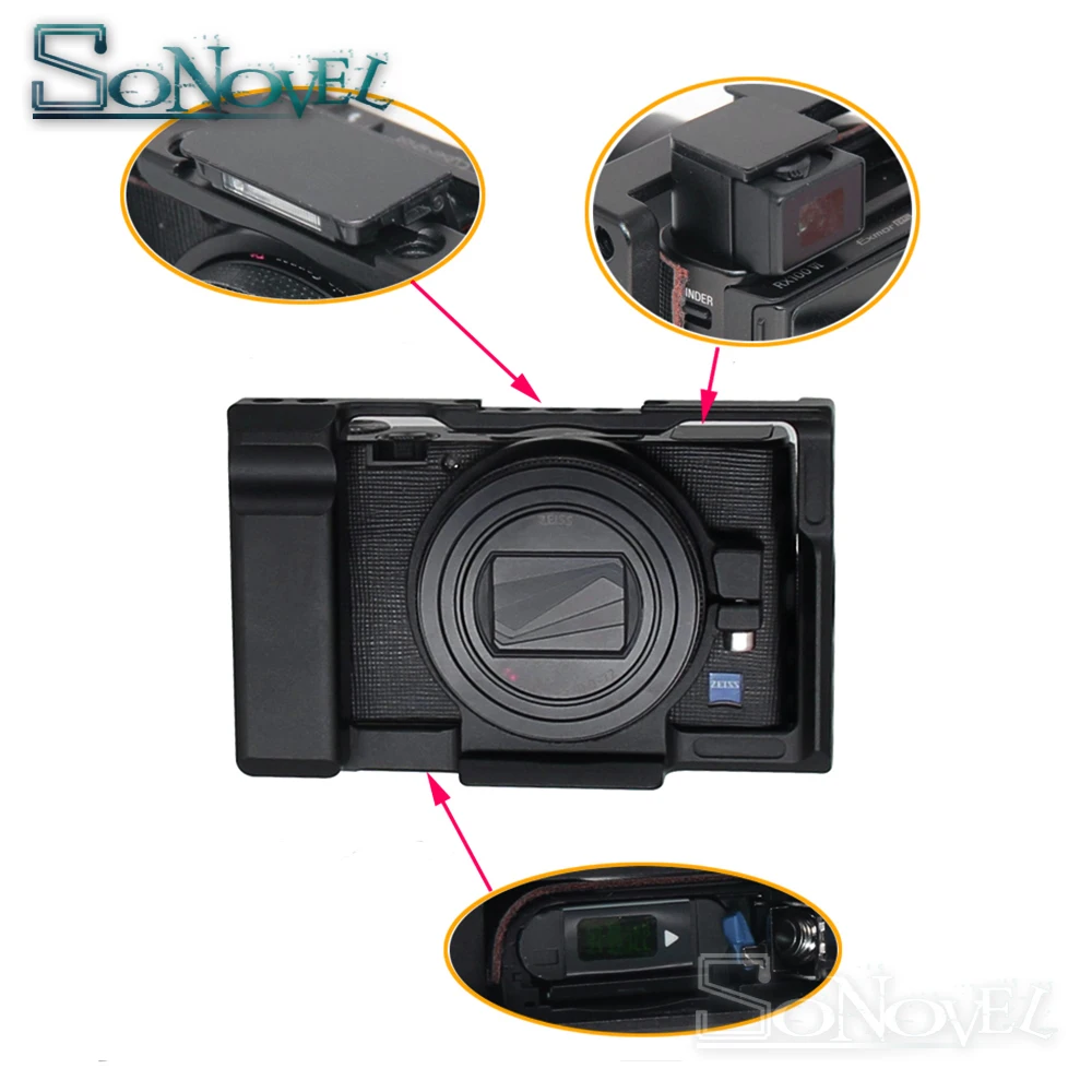 Aluminum Alloy Camera Cage for Sony RX100 M6 Stabilizer For VI DSLR / frame | Электроника