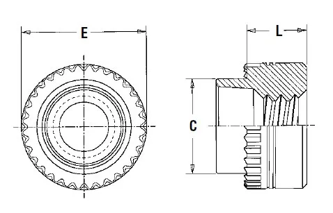 

KPS6-M3-12 Type KPS6 self-expanding,foilgard PEM standard,in stock, made in China,stainless steel 303,nature,broaching fastener