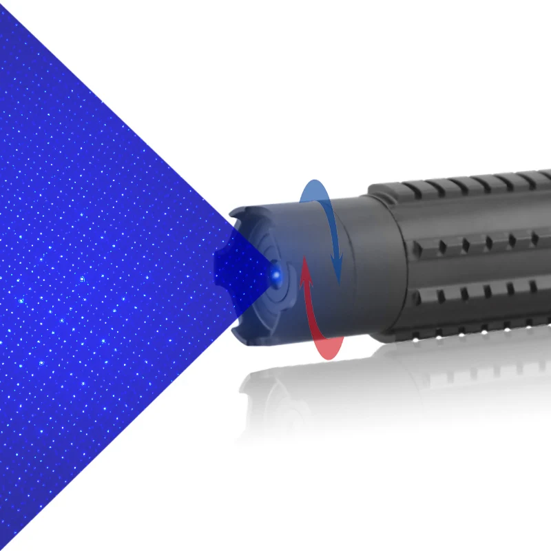 CWLASER 5 в 1 Мощность Фул 1500 МВт/3000 МВт реальные 450nm фокус Военная Униформа синий