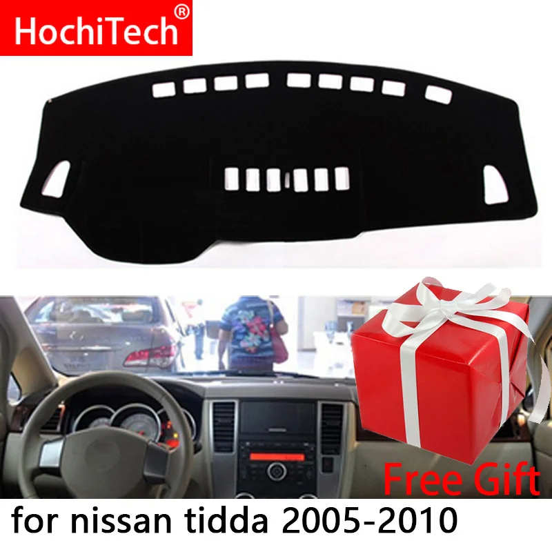 Nissan Tiida için C11 2007-2011 Sağ ve Sol El Sürücü Araba Dashboard Mat Kapakları Gölge yastık pedi Halı Aksesuarları