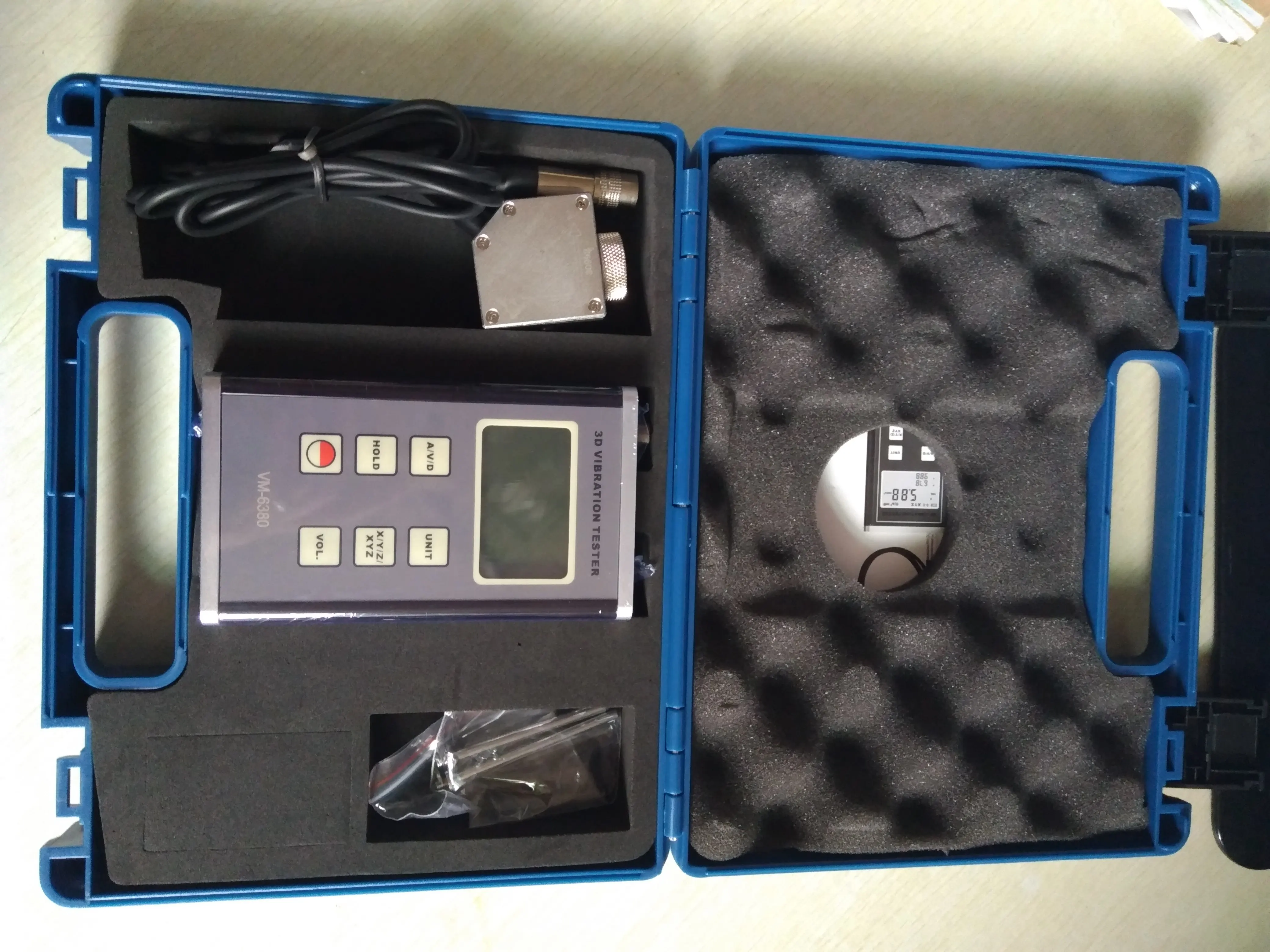 Цифровой измеритель вибраций 3-оси пьезоэлектрический акселерометр Сенсор меры 3