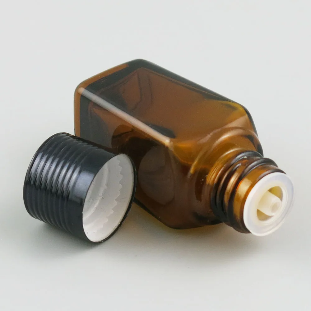 

Square Amber Glass Bottle Empty Fragrance Perfume Essential Oil Bottles containers Vials 10ml 25ml 35ml 50ml 100ml 20pcs