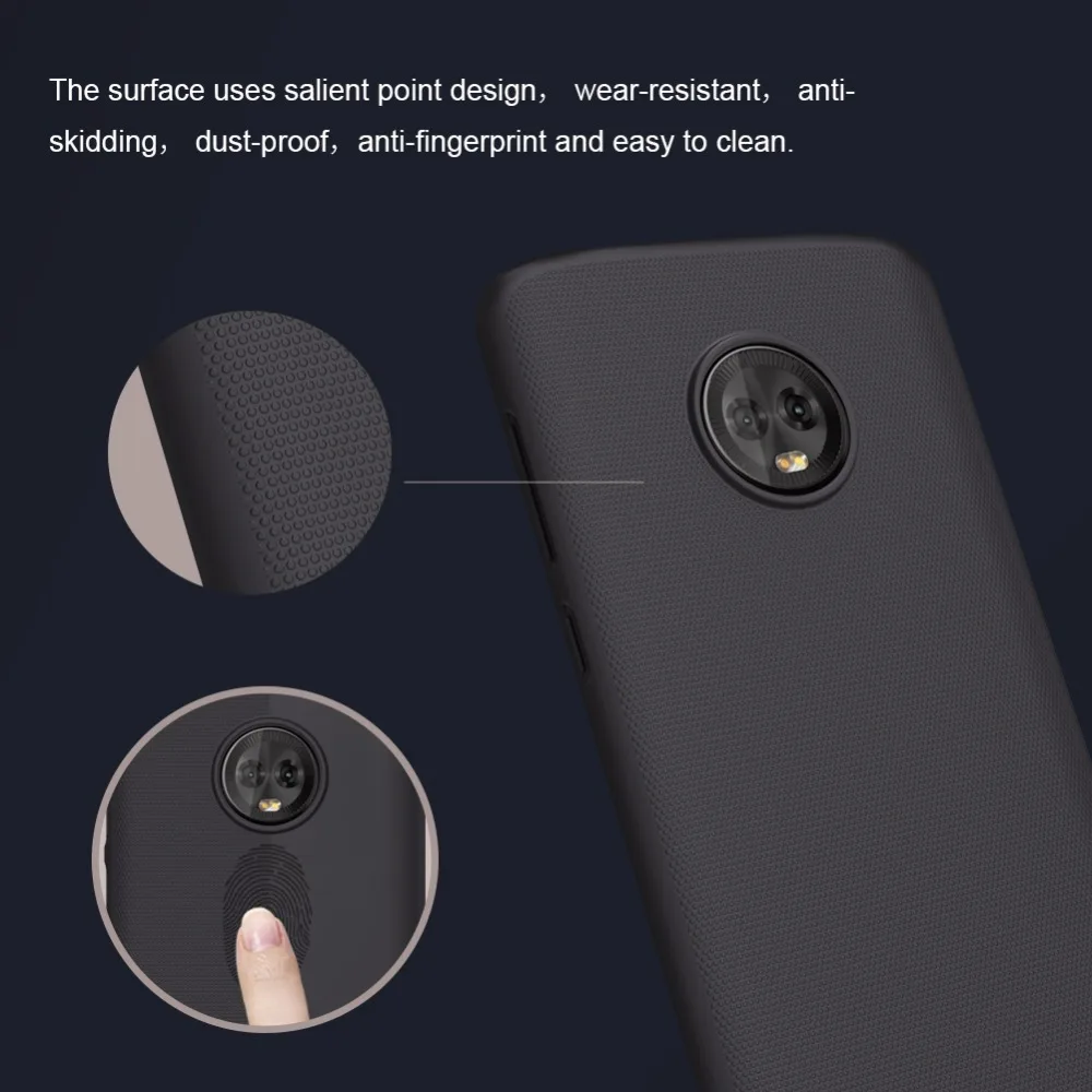Чехол Nillkin для Motorola Moto G6/G6 Plus, суперматовый защитный жесткий пластиковый чехол для Motorola Moto Z3 Play, чехол Z3