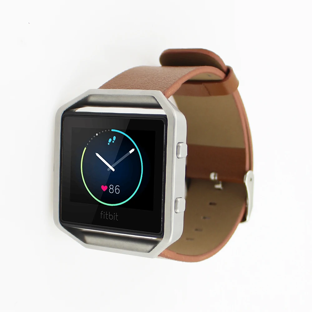 23 мм роскошный кожаный ремешок для часов для fitbit blaze, ремешок на запястье, умные спортивные часы для женщин и мужчин, ремешок для наручных часов из натуральной кожи для fitbit blaze
