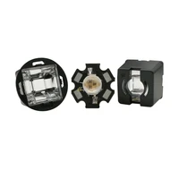 20x 17mm rhombus led lens with black holder 30 45 60 90 120 degree viewing angle for cctv 1w 3w 5w high power led cctv