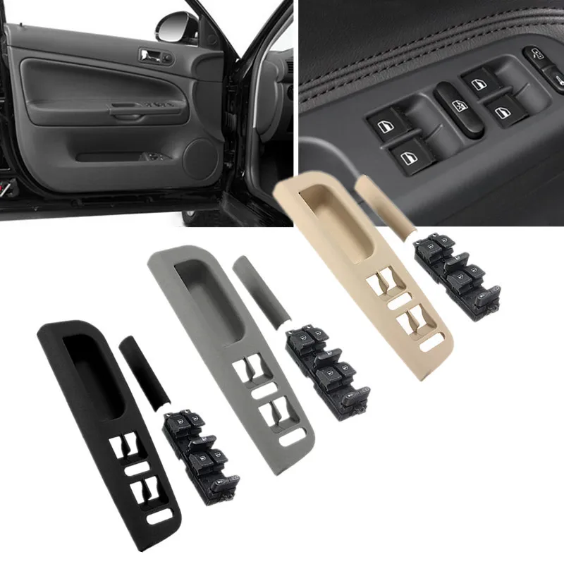 3 шт. переключатель панель отделка рамка ручка окна для VW Passat Jetta Golf|switch panel|window master
