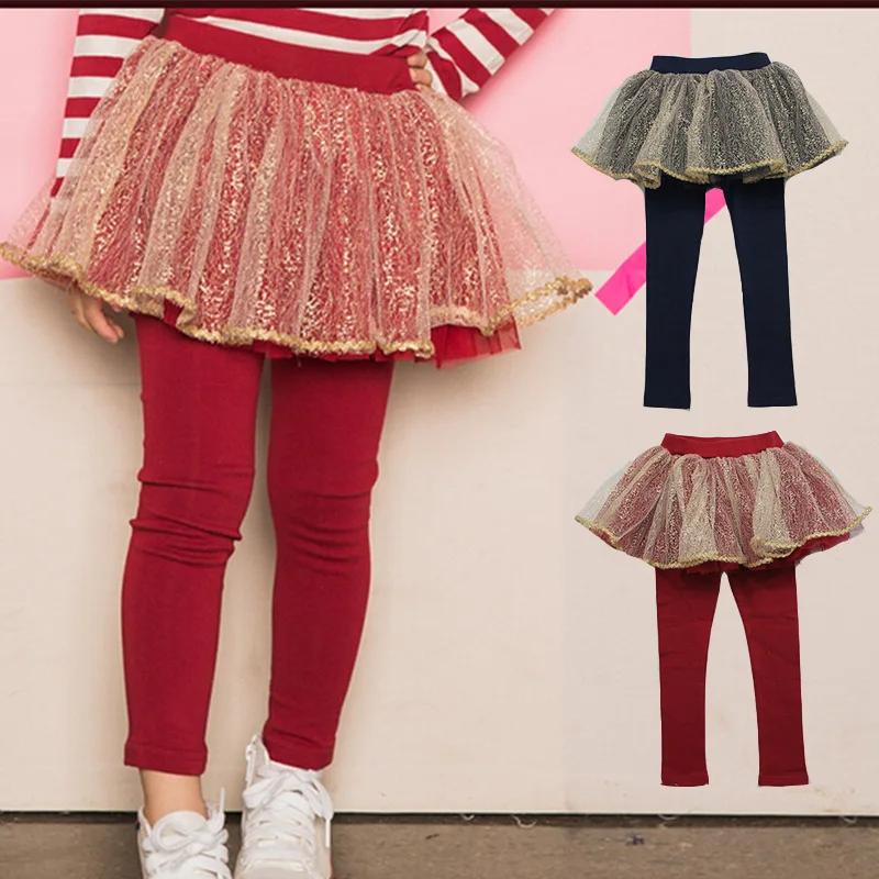 

Baby Girl Tutu Skirt-pants Kids Girls Leggings Children Clothing 2019 New Girls Cotton Casual Skirt-pants Baby Thin Trousers