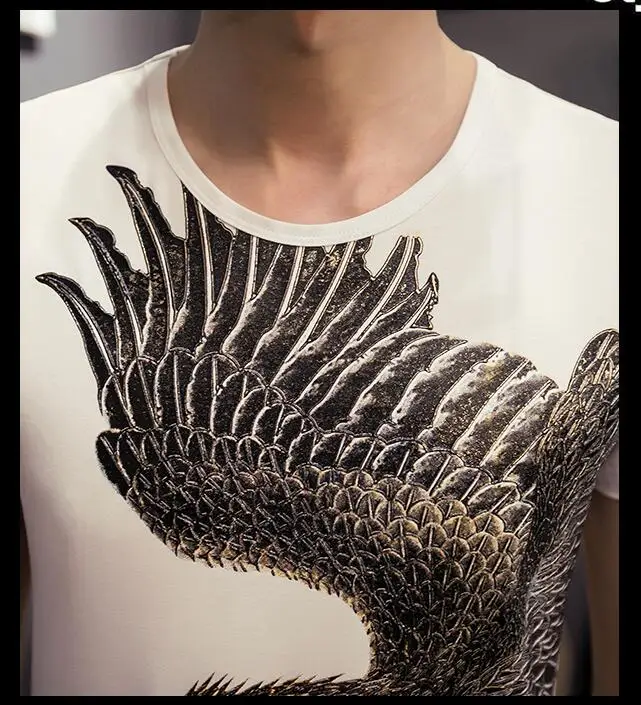 Лидер продаж 2017 модная мужская Базовая футболка с короткими рукавами облегающая