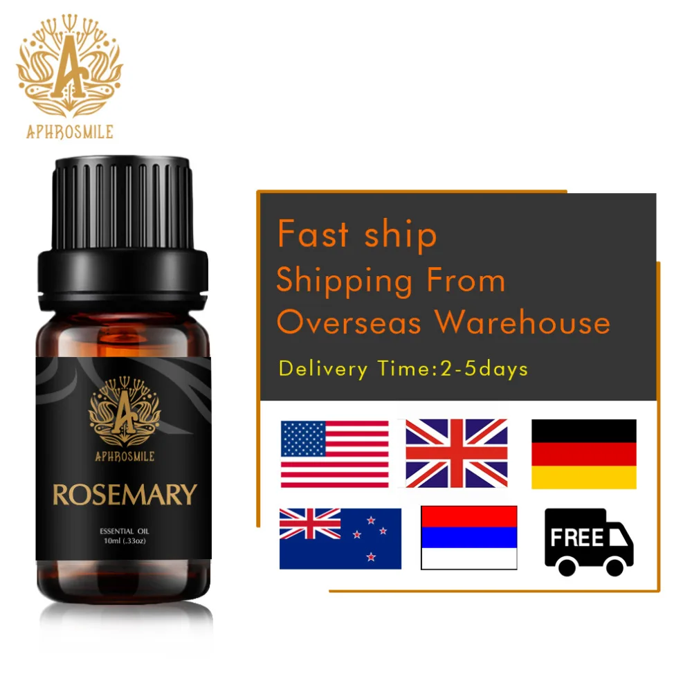 Натуральное эфирное масло с розмарином 100% чистое растение Уход за волосами питает корень волос уменьшает