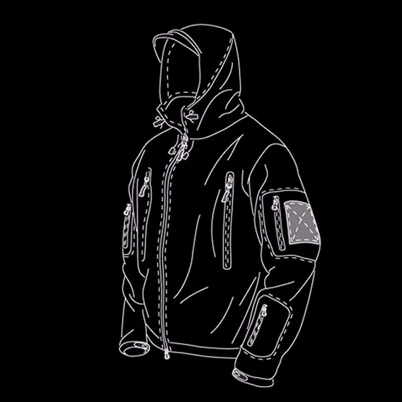 Lurker Shark Skin Soft Shell V4 Военная тактическая куртка мужская водонепроницаемая