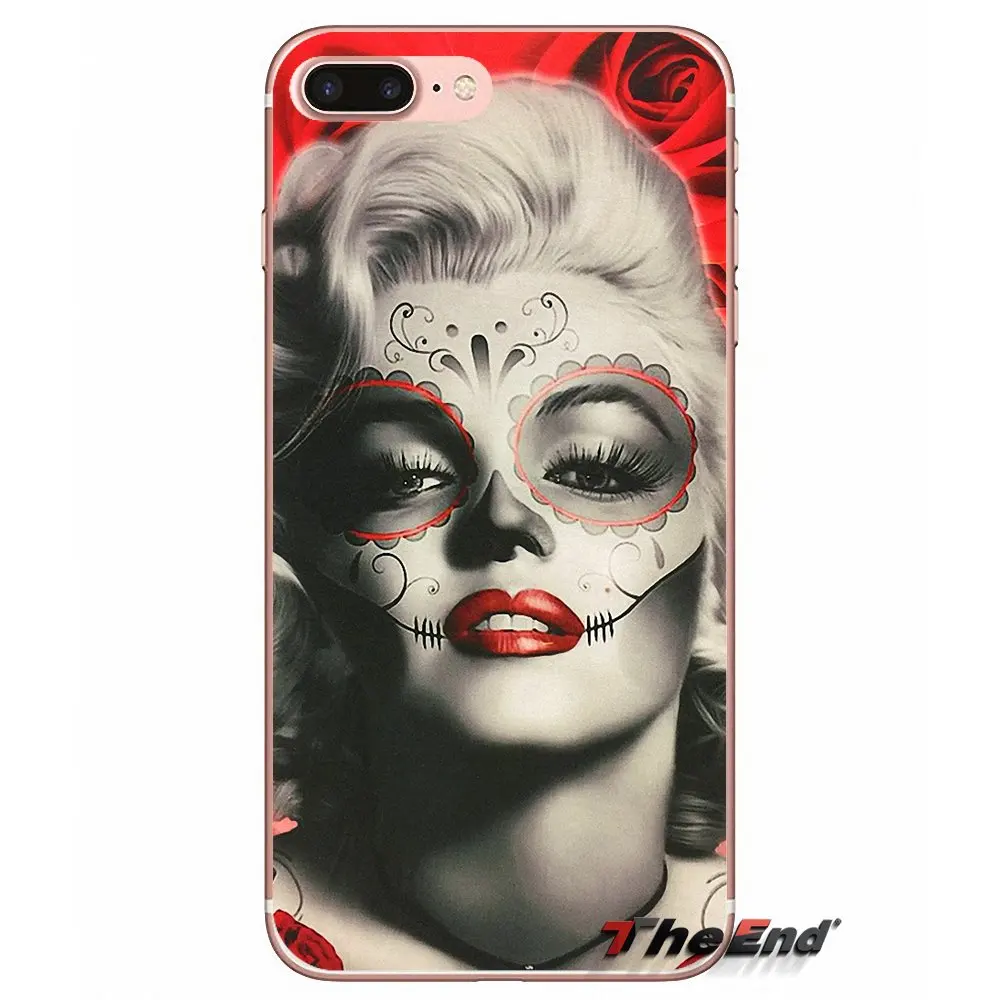 Чехол с черепом для очков Huawei G7 G8 Ascend P7 P8 P9 Lite Honor 4C 5X 5C 6X Mate 7 8 9 Y3 Y5 Y6 II Pro marylin monroe tatooe |