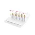 10 шт.лот фреза 1,0-3,0 мм Карбид с титановым нитридом PCB CNC 1,0-3,0 мм фреза Бесплатная доставка Высокое качество