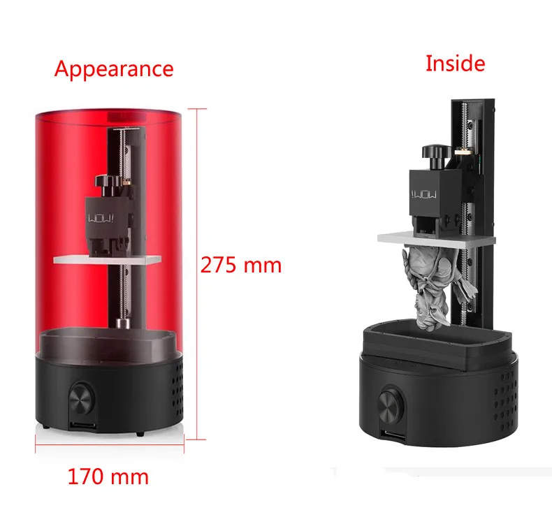 Sparkmaker смолы 3d принтер 405nm смолы Lcd мини настольный типы sla 3d принтер УФ 3d принтер
