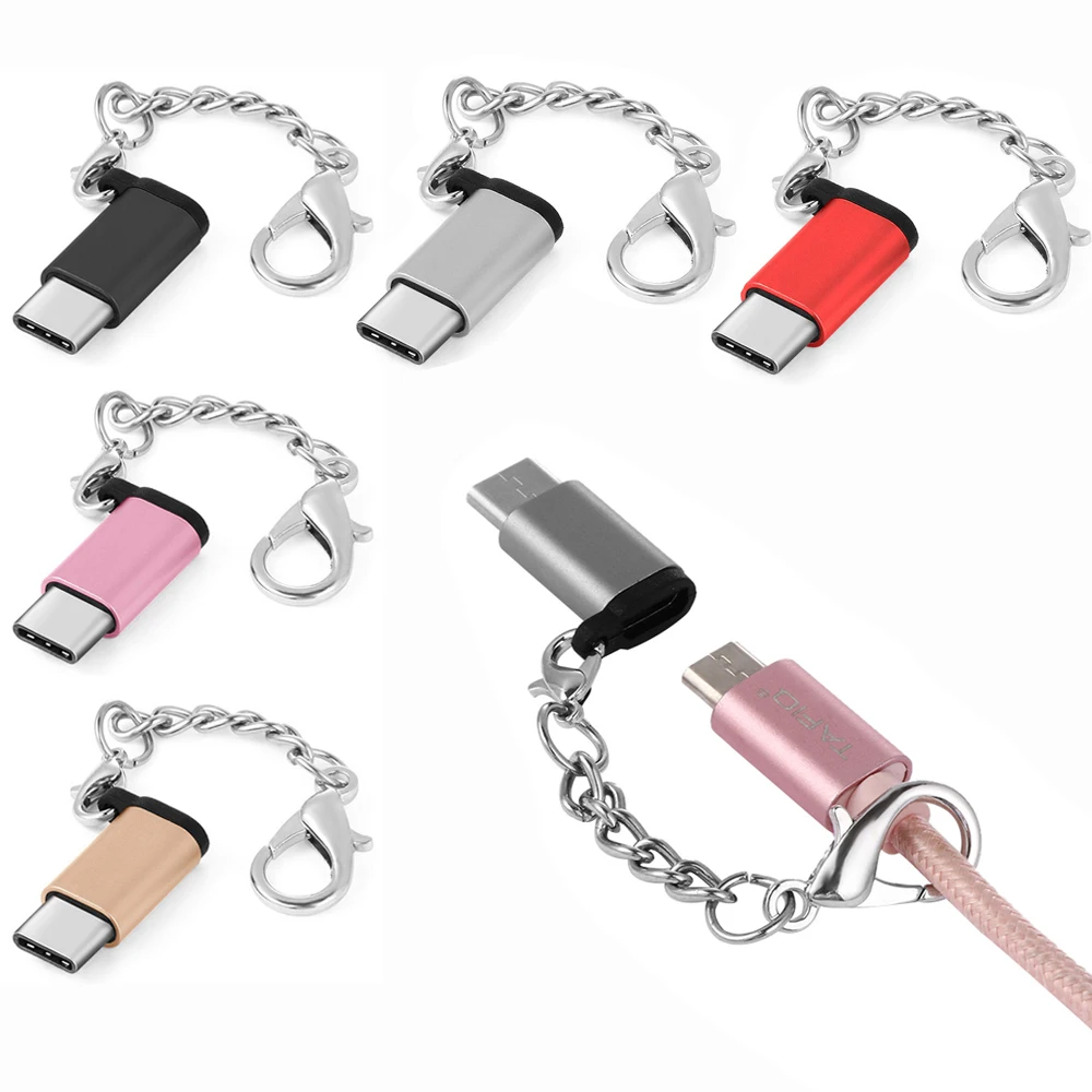Портативные адаптеры USB 3 1 Type C OTG переходник для ключей Micro Мама папа к соединители