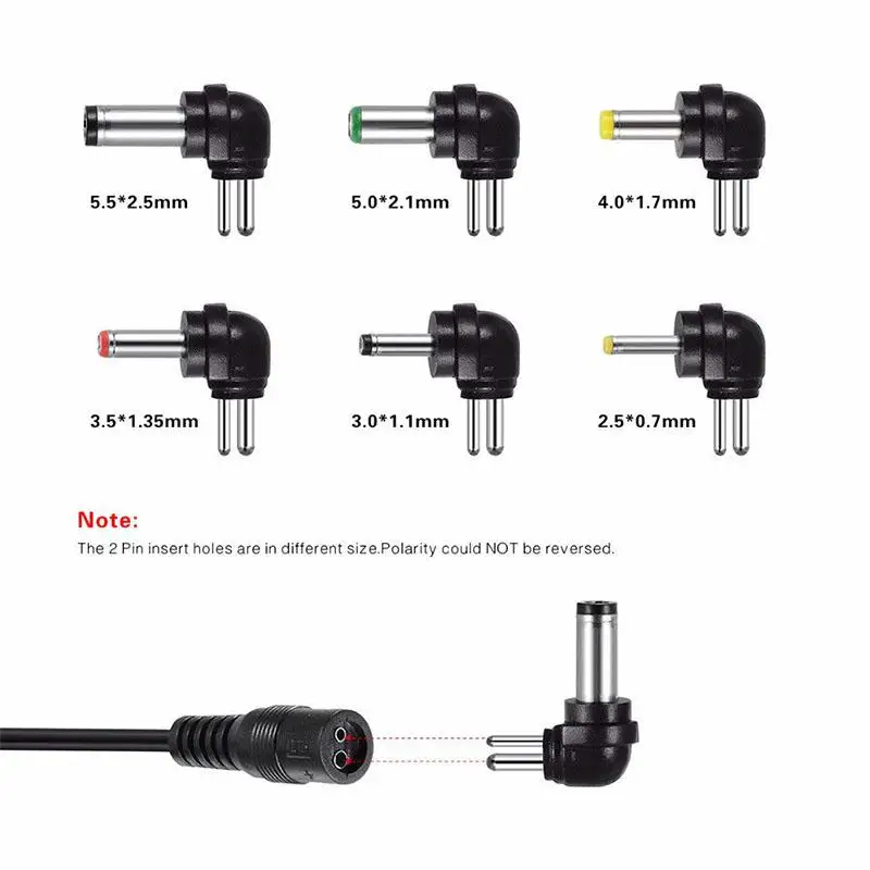 EastVita 4.5V 5V 6V 7.5V 9V 12V 2A 2.5A AC DC Adaptor Adjustable Power Adapter Charger Supply for Camera Phone PC led strip r29 |