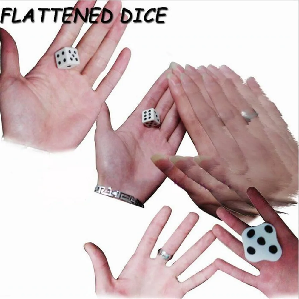 

1PCS Flat Dice Easy Magic Close-up Dice Magic Trick Beat Easy To Learn Mini Magic Props Toys fun Toy Gift