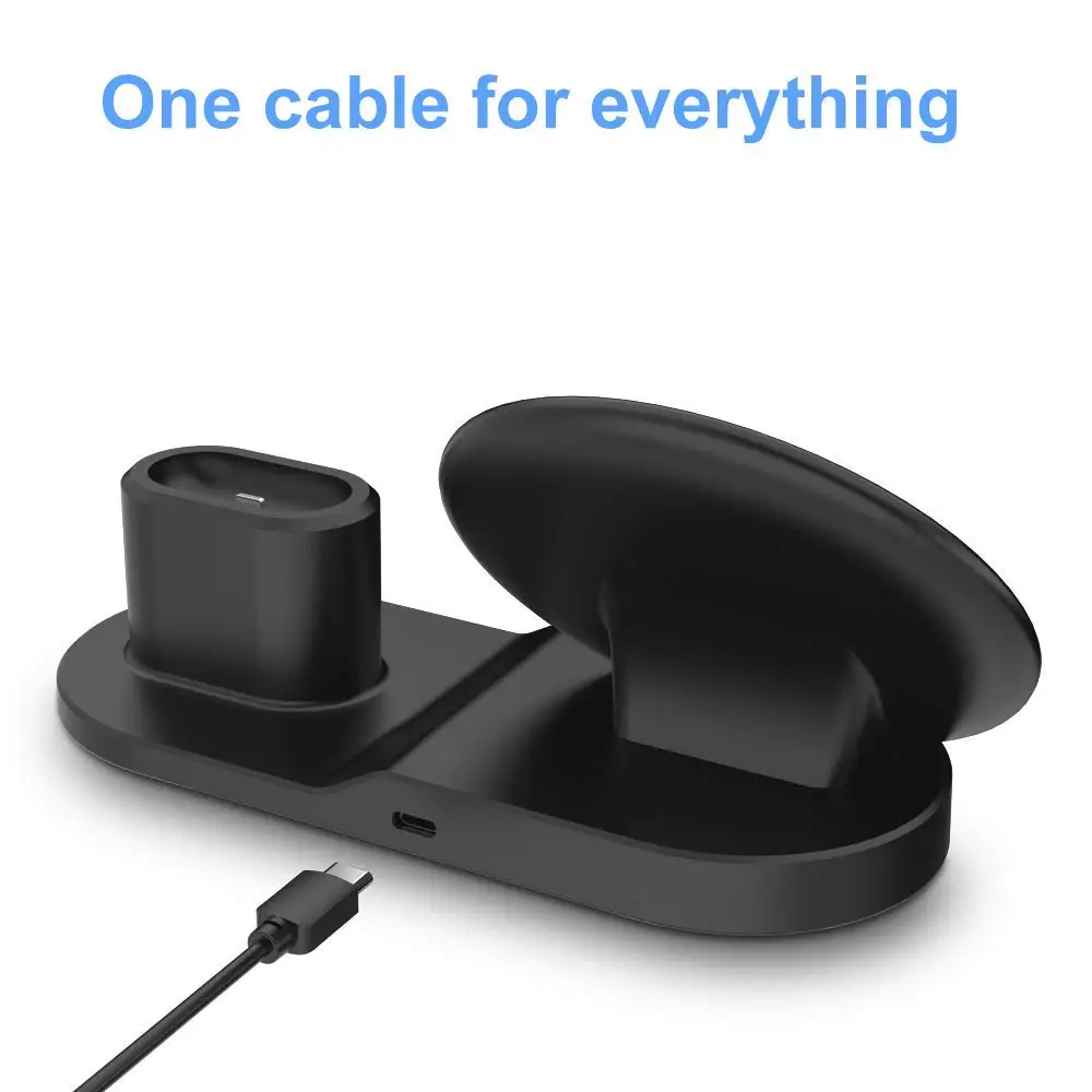 FDGAO 3 в 1 быстрой зарядки Qi Беспроводной Зарядное устройство для Apple watch 2 4 Airpods iPhone XS