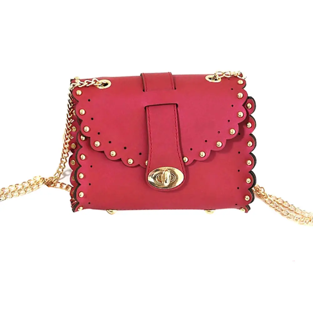 Модные женские сумки через плечо с заклепками маленькие тоуты из искусственной