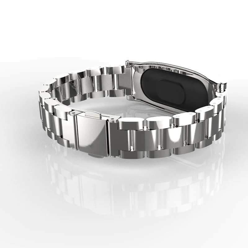 Плюс металлический ремешок из нержавеющей стали для Xio mi band 2 умный Браслет ремешок для часов Безвинтовой браслет Xio mi Band 2 Сменный ремень
