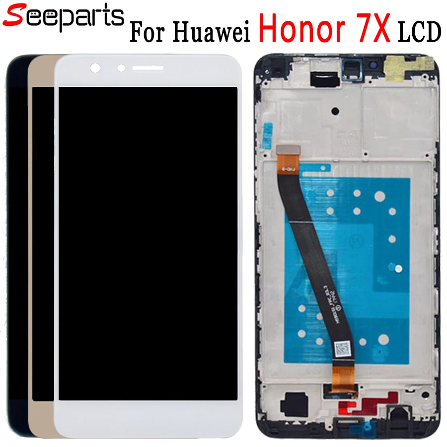 ЖК дисплей 5 93 дюйма для Huawei Honor 7X сенсорный экран с дигитайзером в сборе на
