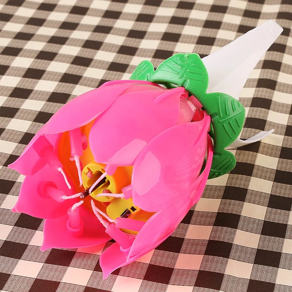 Поворот волшебный цветок музыкальный день рождения свеча ну вечеринку подарка