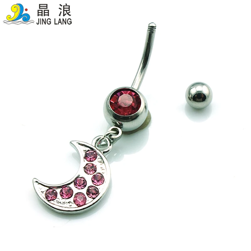 Модные кольца для пупка фотообои розовые украшения луна пупок|body piercing jewelry|piercing