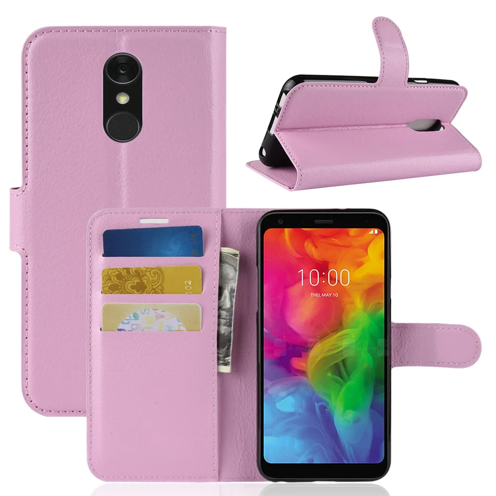 Q7 2018 чехол LG флип для телефона из искусственной кожи LMQ610EM LM-Q610EM LM Q610EM LGQ7 задняя