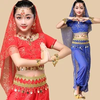 kid children professional stage belly dance costume for girl egypt belly dance costumes for girls india bollywood dance sets