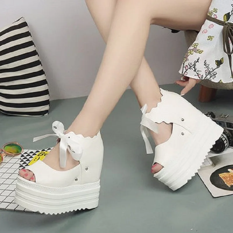 2019 г. новые летние туфли на толстой подошве с открытым носком женские сандалии