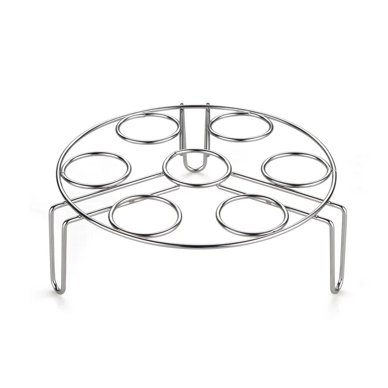 Eggs Bread Shelf 304 Stainless Steel Steam Rack Stackable 7 holes Pork Ribs Home Rrestaurant Commercial Kitchen by M&ampK HOME | Дом и сад