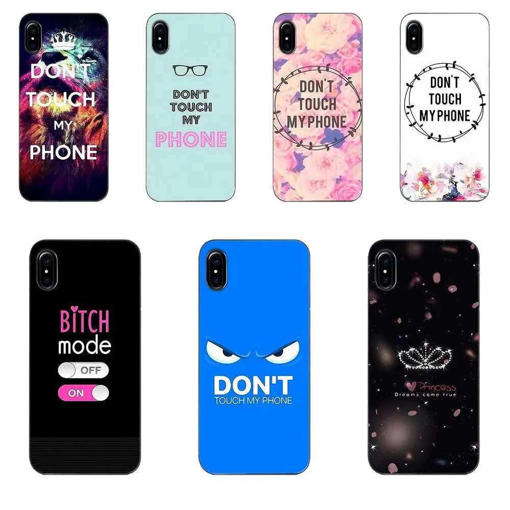 Tpwxnx Don't Touch мой телефон для Huawei Honor 4C 5A 5X 6A 6X 7X 9 V8 V10 Mate 7 8 10 P9 P20 Pro Lite Play мягкий