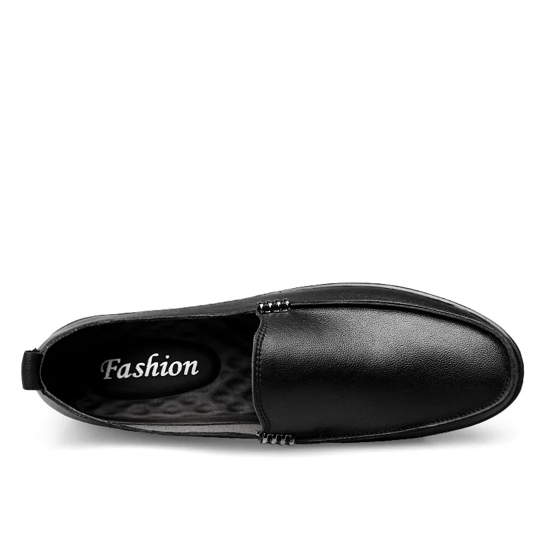 Men Leather Shoes Soft Fashion Slip on Male Casual Driving Boat Red Black Man Luxury Brand Loafers Plus Size | Обувь