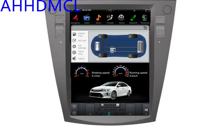 Автомобильный ПК PAD Tesla стиль мультимедийный плеер Android 7,1 gps для Forester XV Авто AC Edition 2012 2013