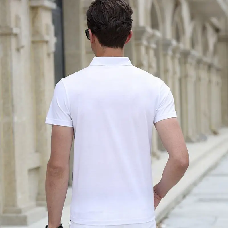 Men Polo Shirt Slim Fit Short Sleeve Clothing Brand Business &amp Casual Summer Mens Shirts MST001 | Мужская одежда