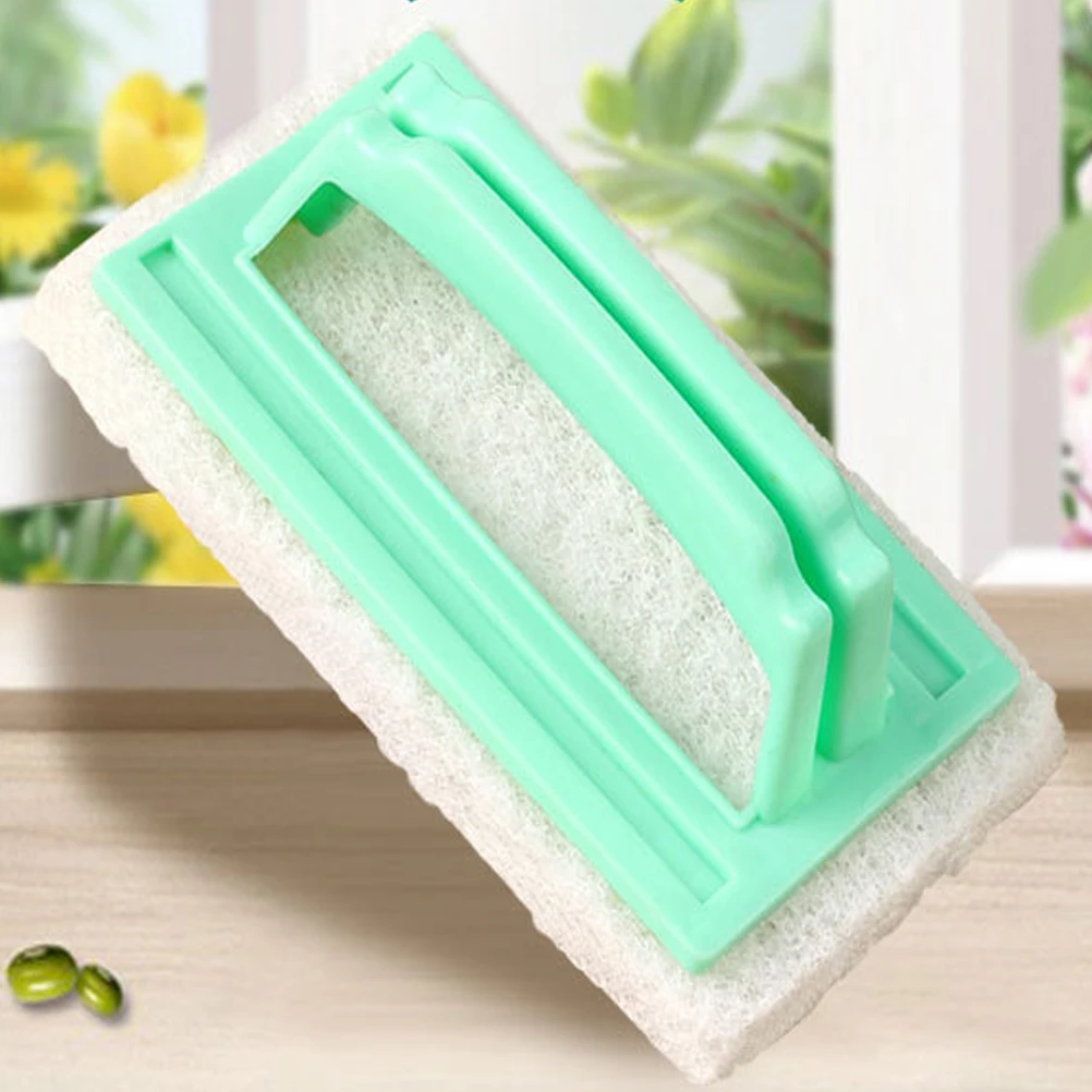Губчатая щетка с пластиковой ручкой бытовая кухонная ванная комната плитка для