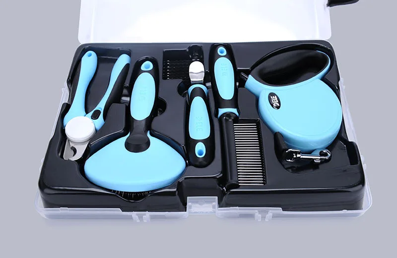 Поводок на цепочке для домашних животных набор поводков Dematting гребень машинка